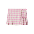 Nariele Plaid High-waisted Slim Retro Skirt