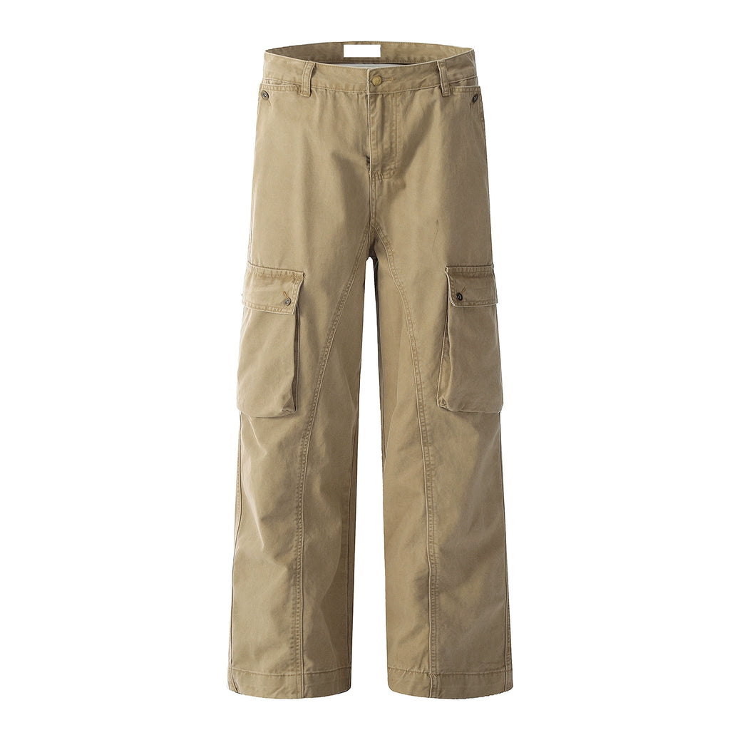 MICHINNYON Vintage Tooling Straight Versatile Casual Pants