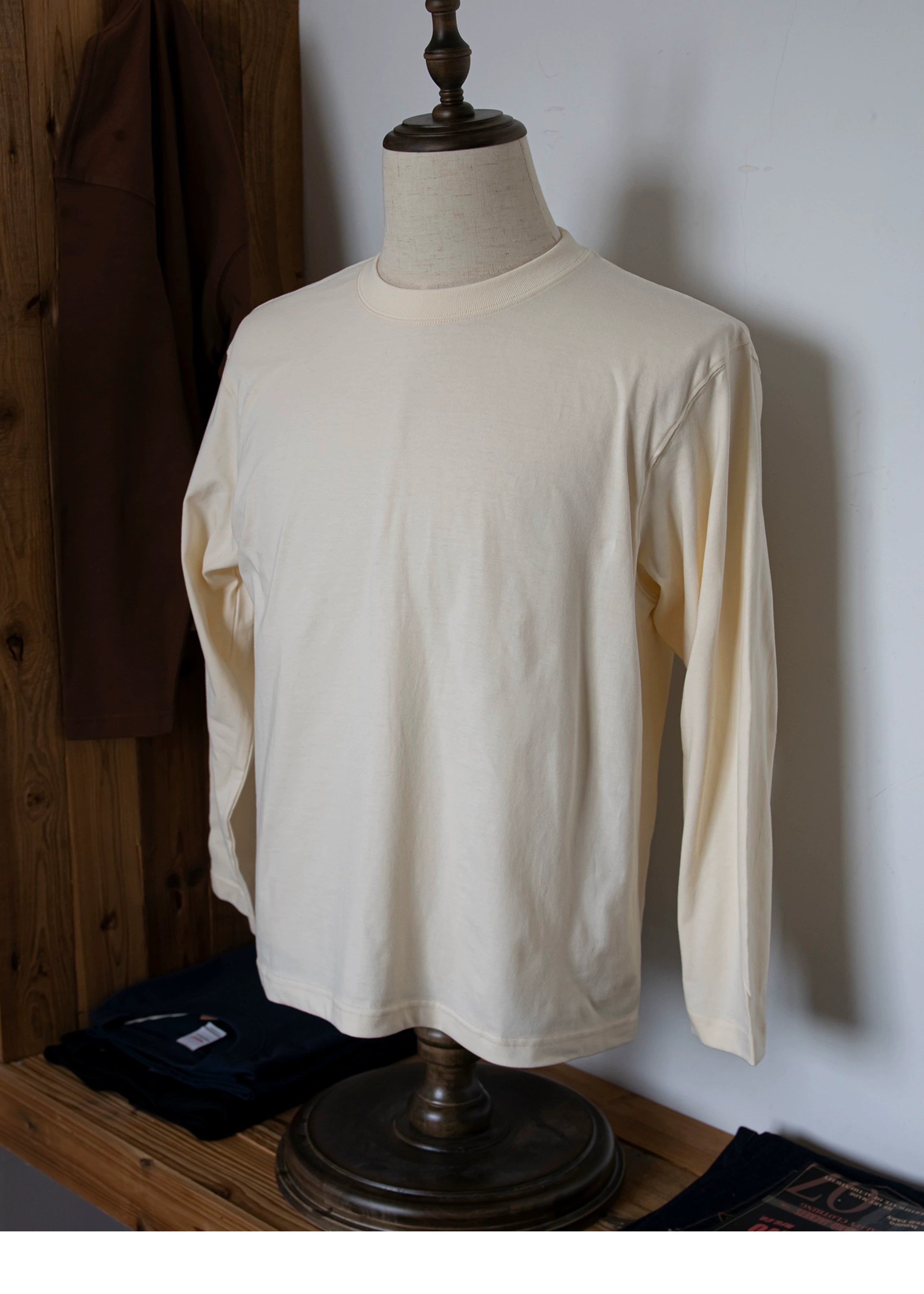 PrintAce Vintage Loose Long Sleeves Without Side Seam