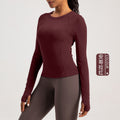 Athena Lulu Crew Neck Skinny Long Sleeves