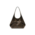 Muva Faux Leather Magnetic Snap Hobo Bag