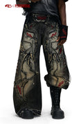 PERSONSOUL Totem Embroidered Jeans