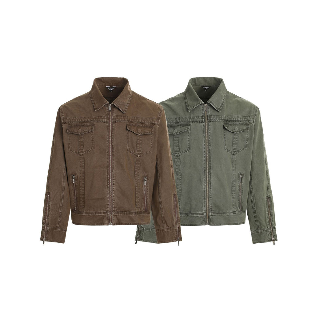 CHANYOOU Retro Old Deconstructed Denim Jacket