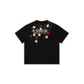 Achock Casual Flower Embroidery Tee