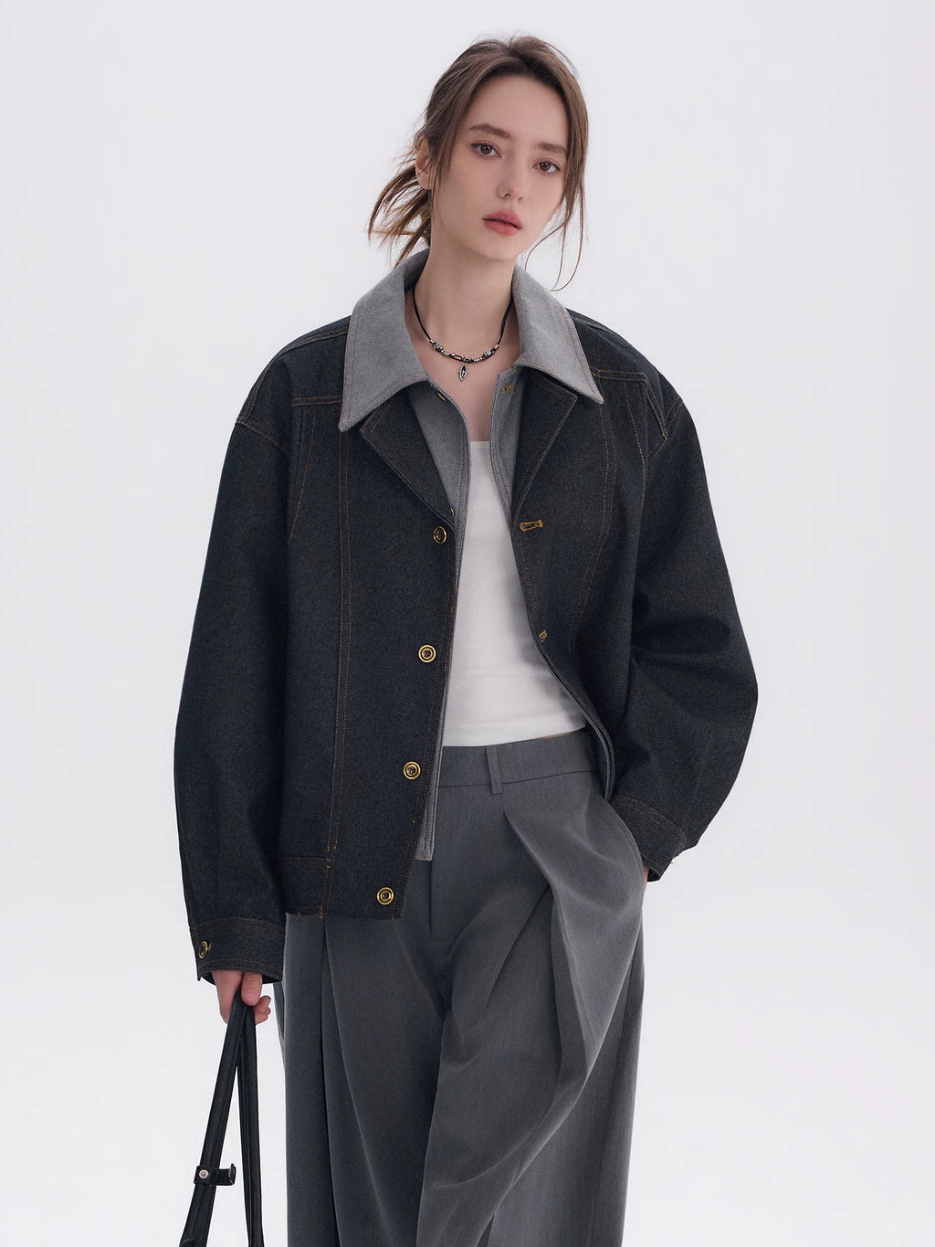 CHOR Fake Two-piece Casual Lapel Jacket