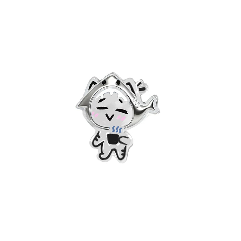 MASW Cute Working Cat Stud Earrings Fun Earrings