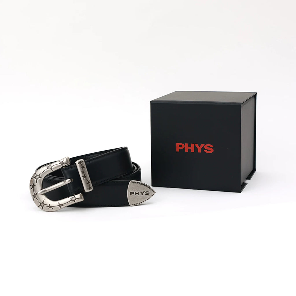 PHYS Tough and Wear-resistant First Layer Cowhide Star Horseshoe Belt
