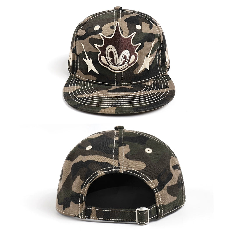 DND4DES Hip Hop Versatile Three-dimensional Embroidery Embroidery Camouflage Baseball Cap