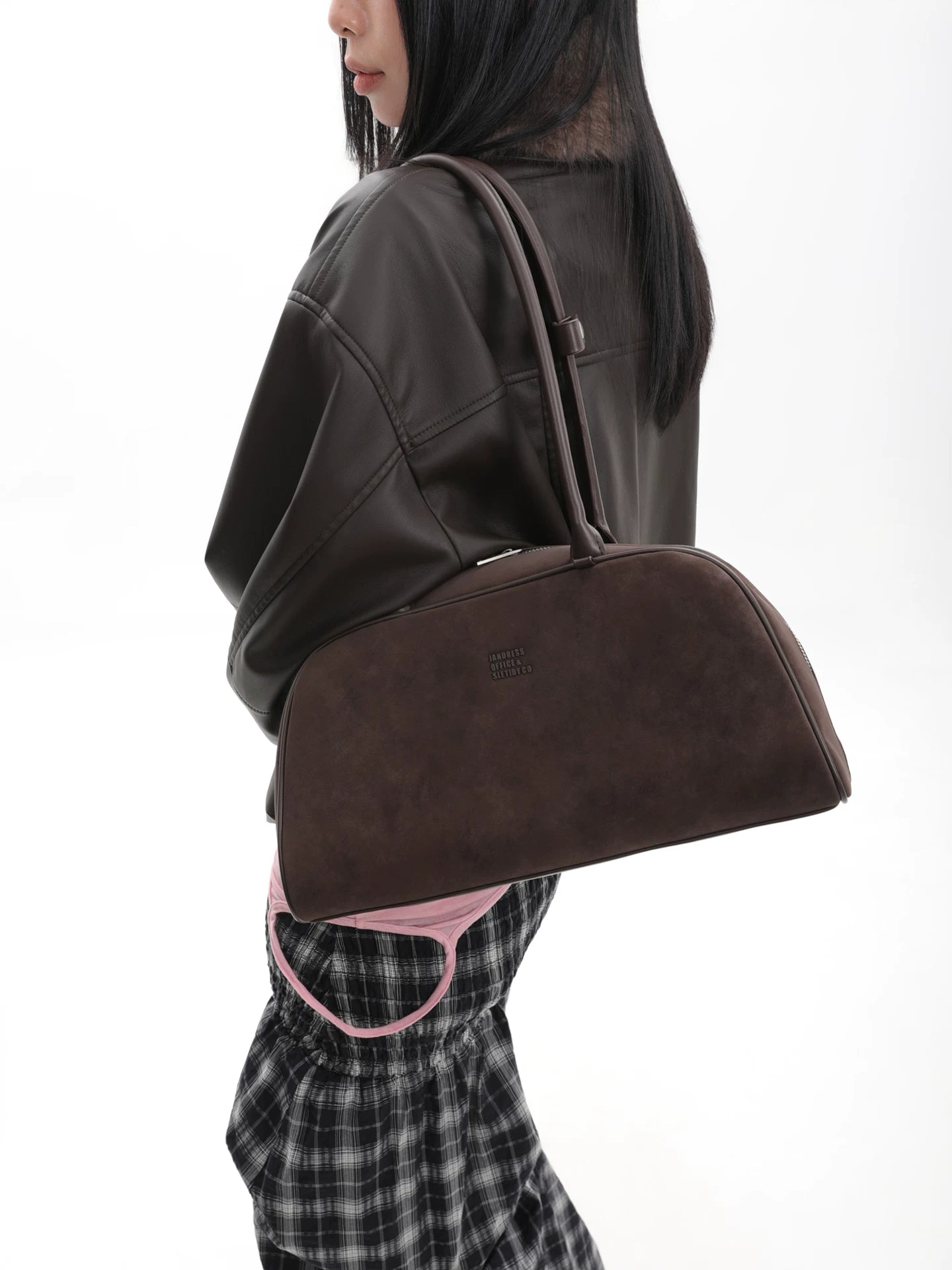 JANDRESS Suede Large Capacity Shoulder Bag