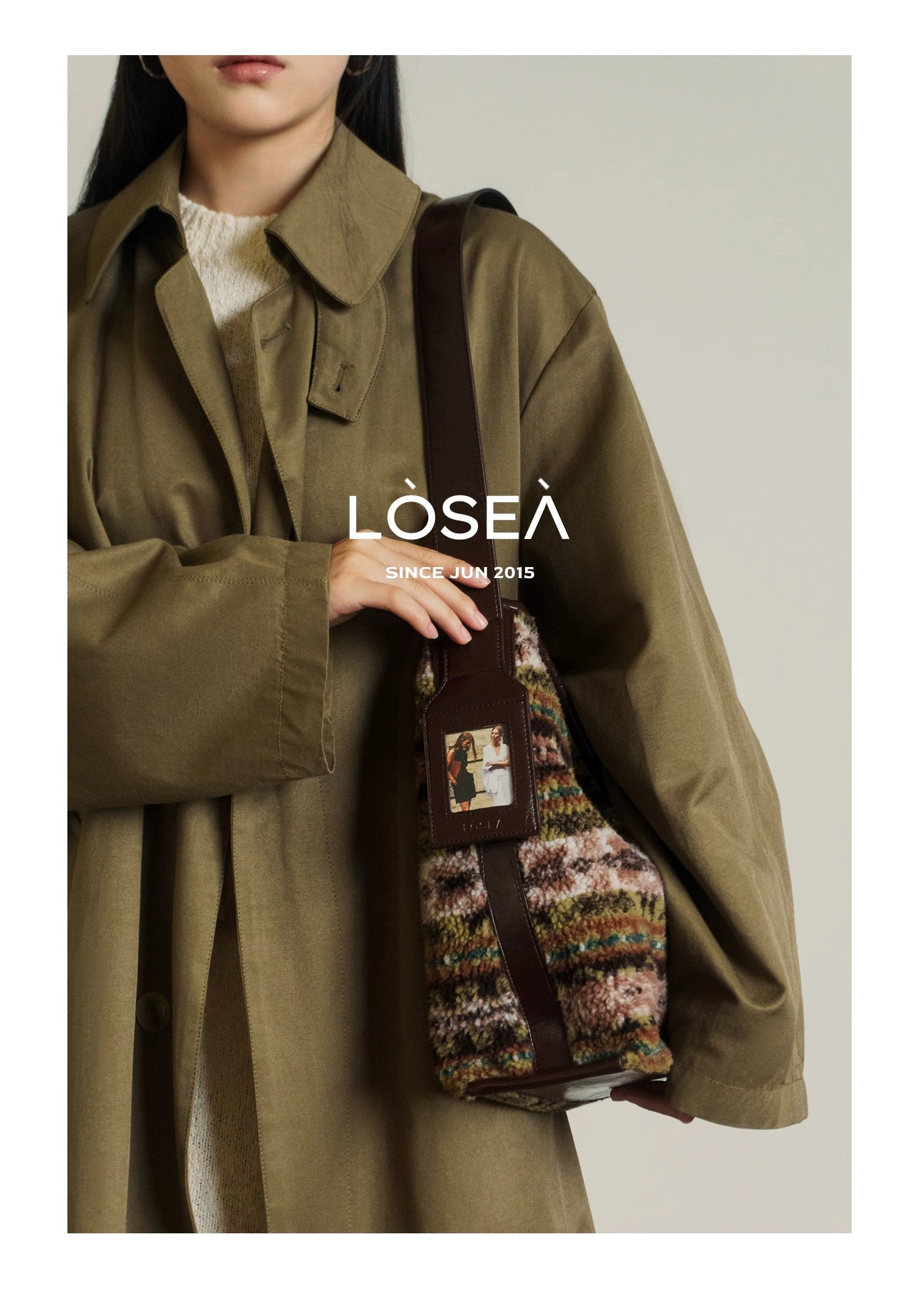 LOSEA Stray Wind Fluff Retro Shoulder Bag