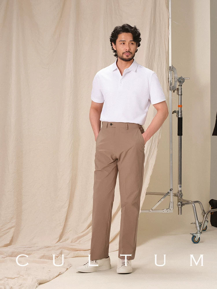 CULTUM Business Casual Versatile Solid Color POLO Shirt