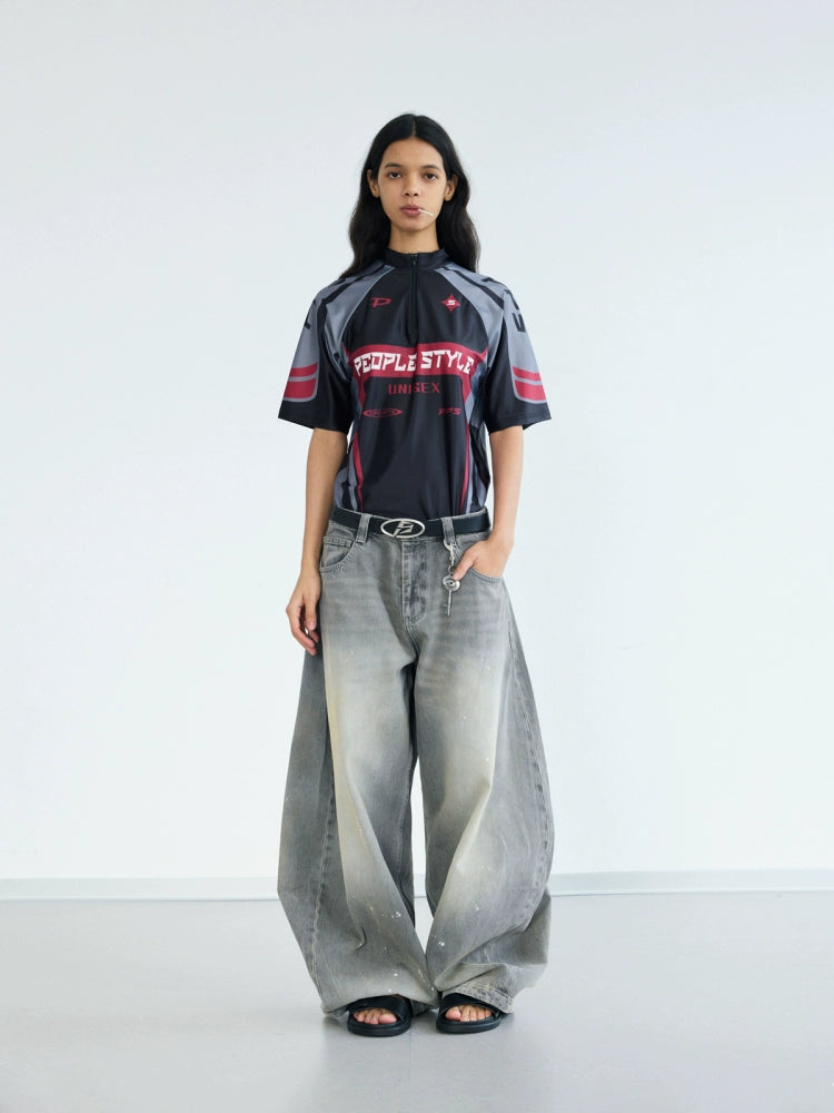 PEOPLESTYLE Cycling Suit Element Contrasting Color Tee