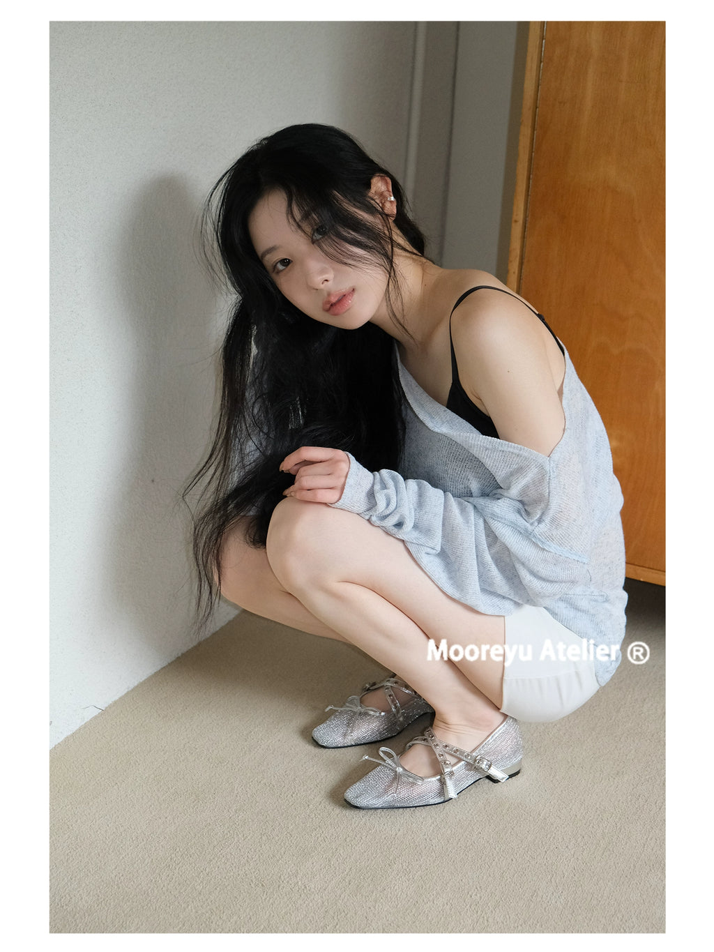 Mooreyu Bow Ballet Flats