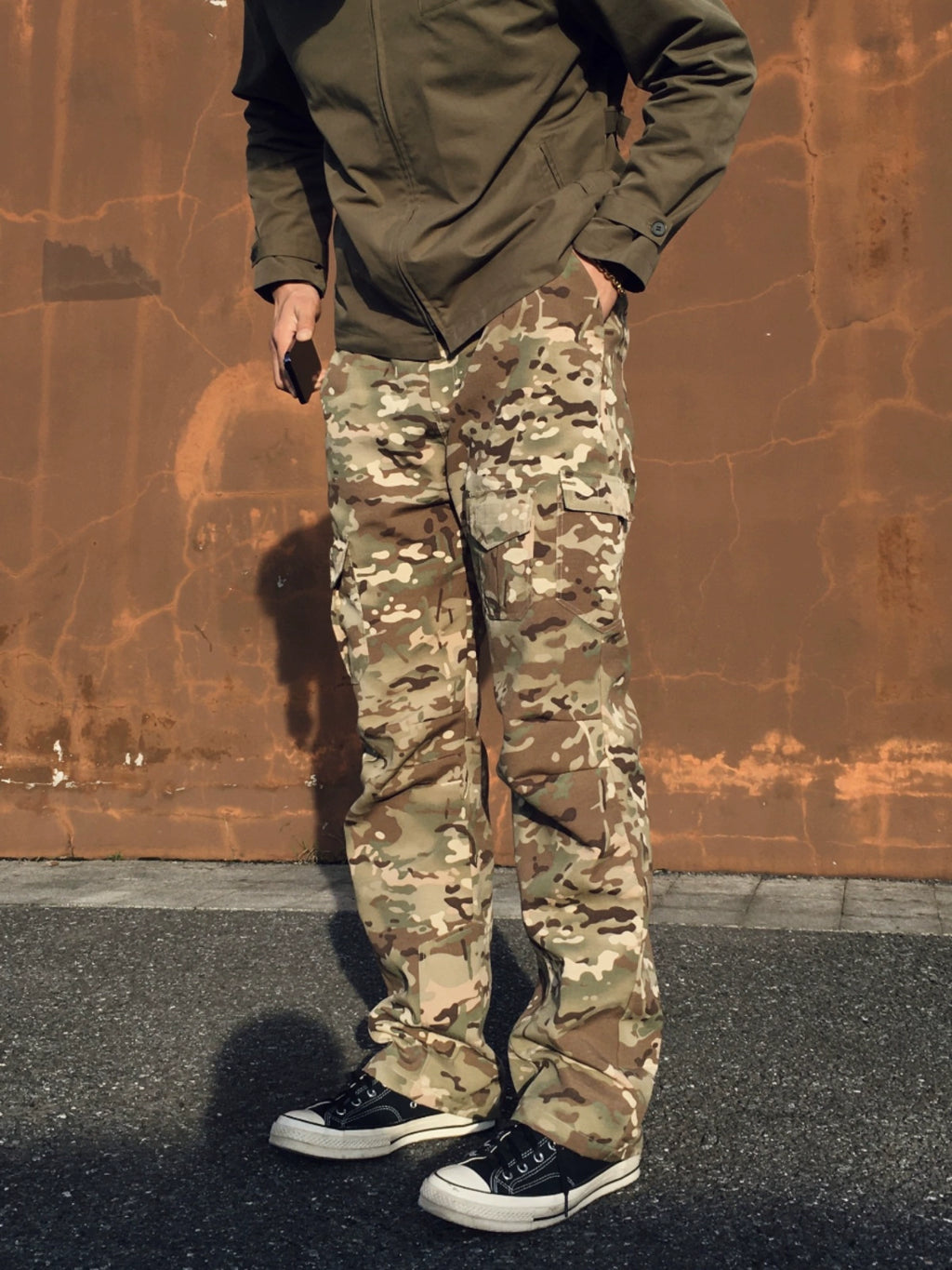GTAL Camouflage Retro Loose Overalls