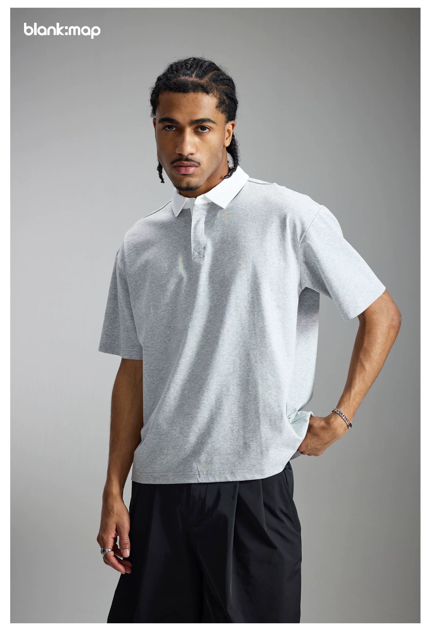 Blank Map Retro Cool Contrasting Tee
