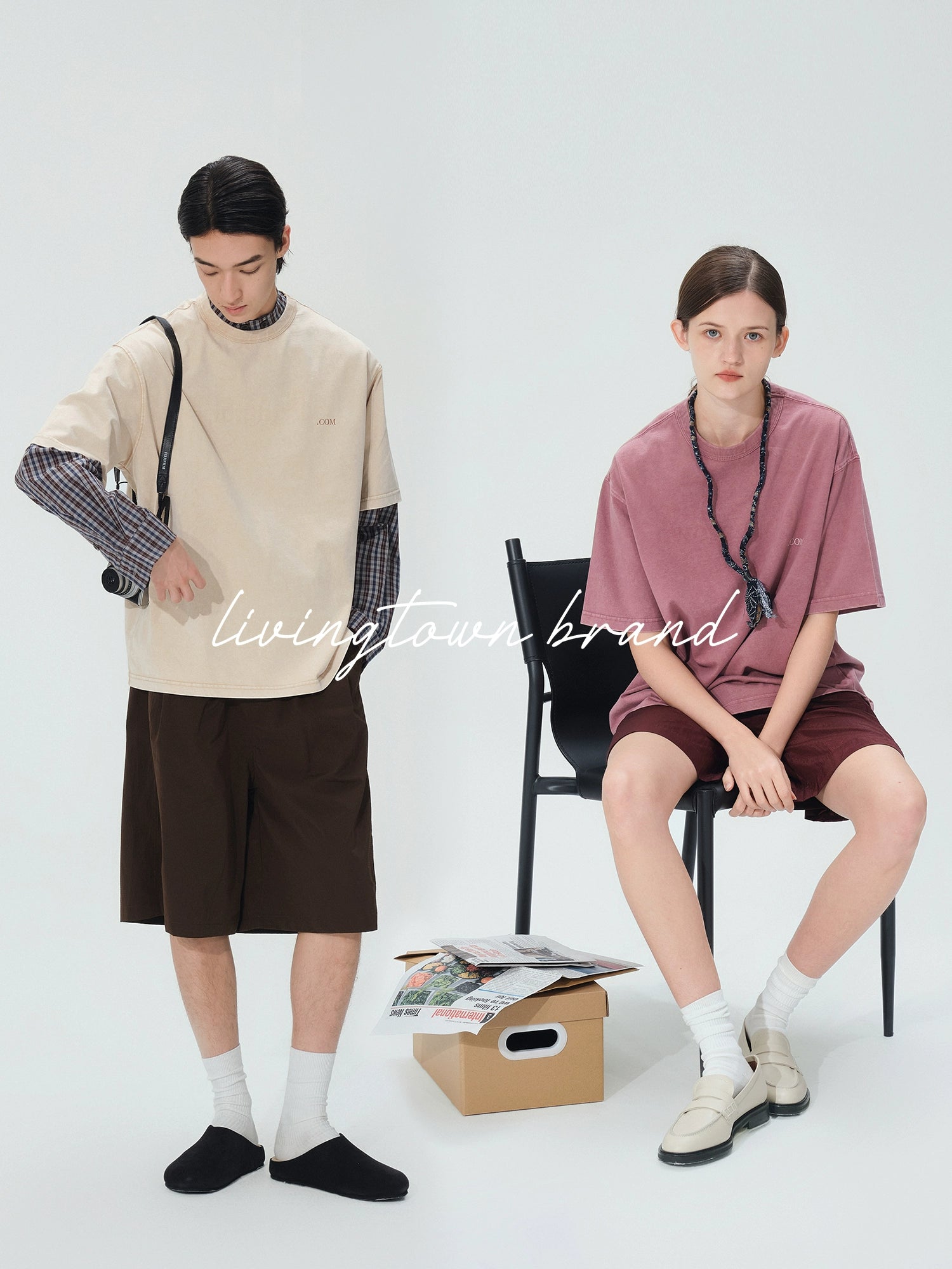 LIVINGTOWN Vintage Old Batik Loose Tee