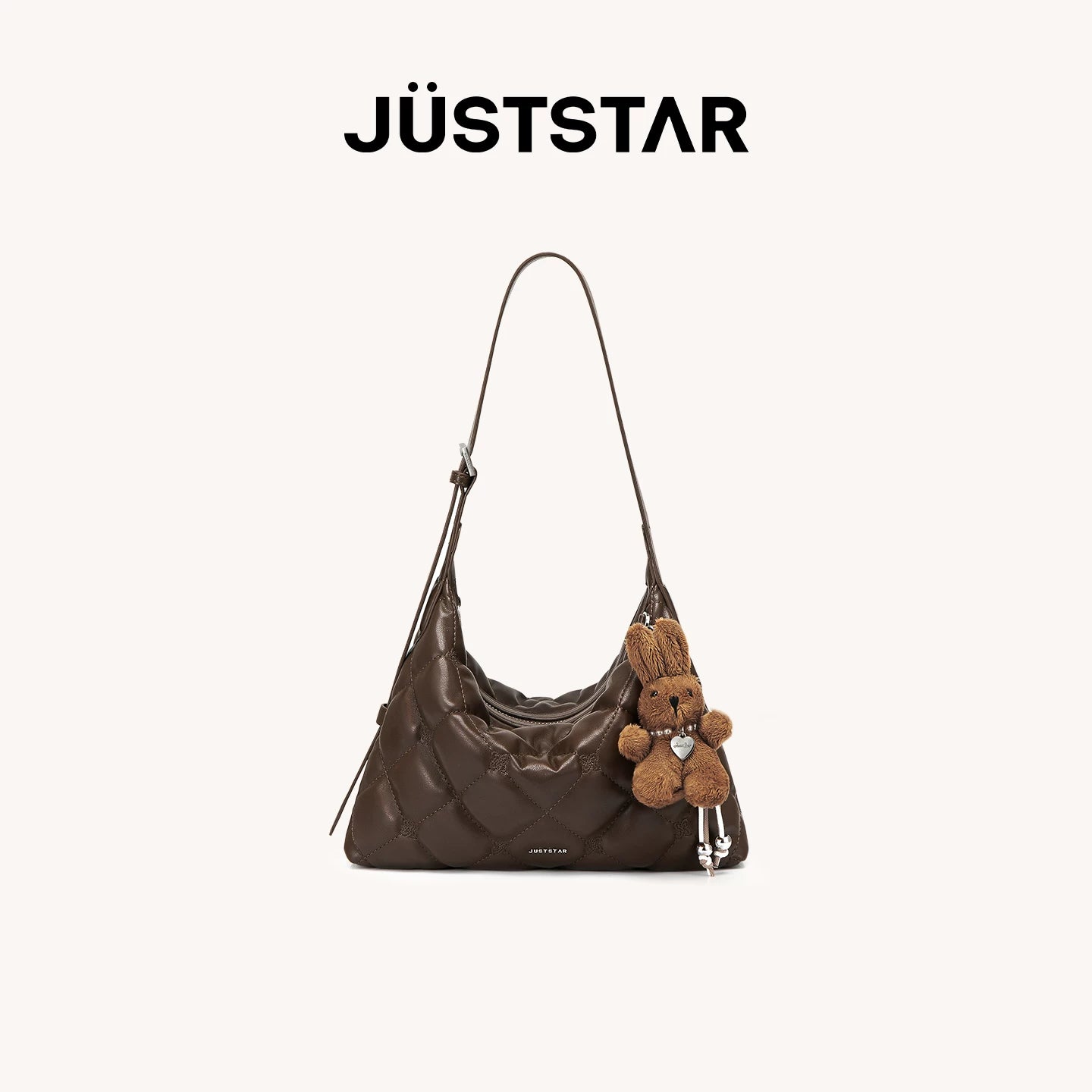 JUST STAR Relaxed Soft Leather Underarm Bag