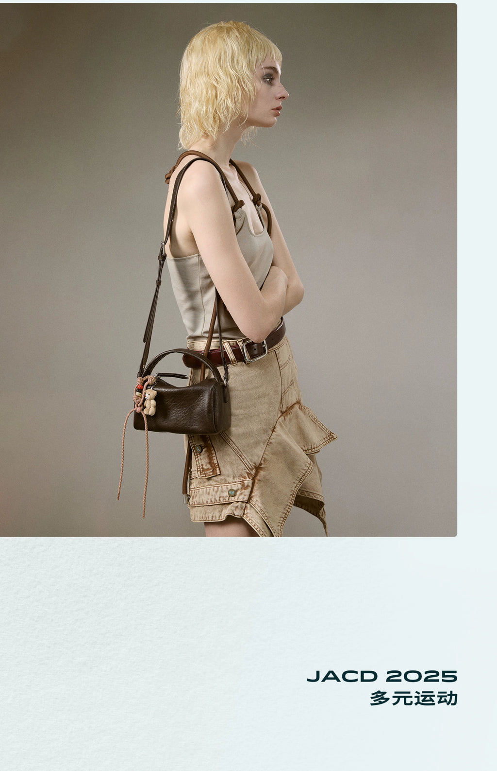 JACD Crossbody Premium Pillow Bag Portable Boston Bag