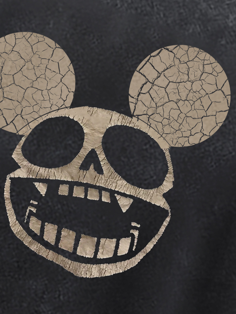 [KONOOT] 25SS (Skull Mickey) washed and old BoxyFit version * 280G ice-feeling short sleeves Tee