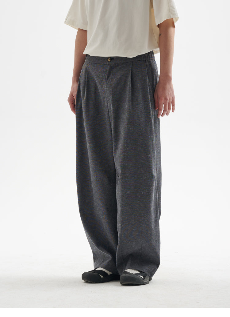 BUTTBILL 25SS Vintage Solona cotton and linen wide-leg cool Pants