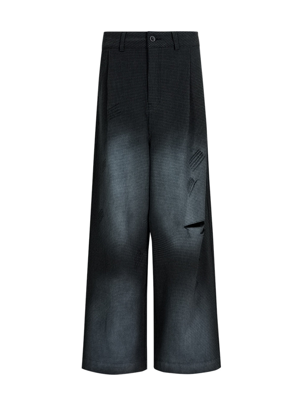 FUNKYFUN Qiandongge Knife Cutting Mouth Spray-painted Trousers