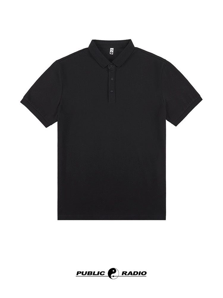 PUBLICRADIO Vintage Commuter Solid Color Polo Shirt
