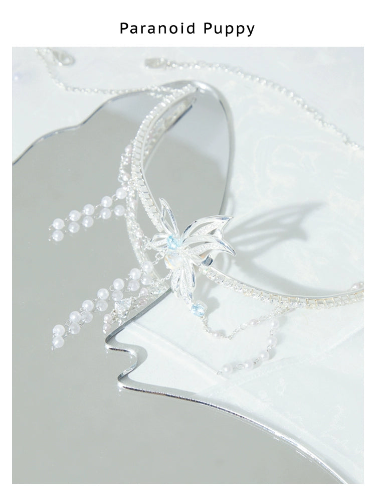 ParanoidP Super Fairy Butterfly Pearl Temperament Necklace