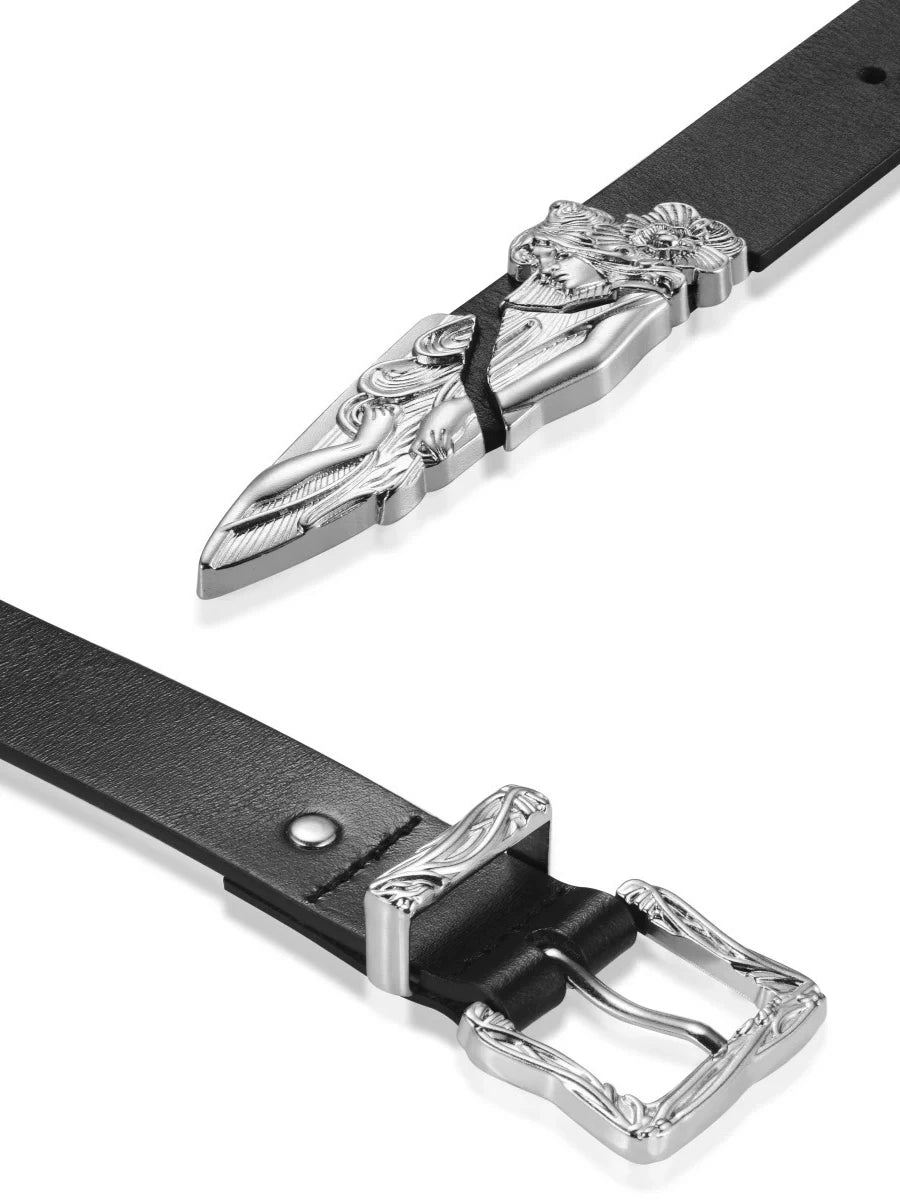 AMBSOM Three-dimensional Relief Premium Feeling Belt