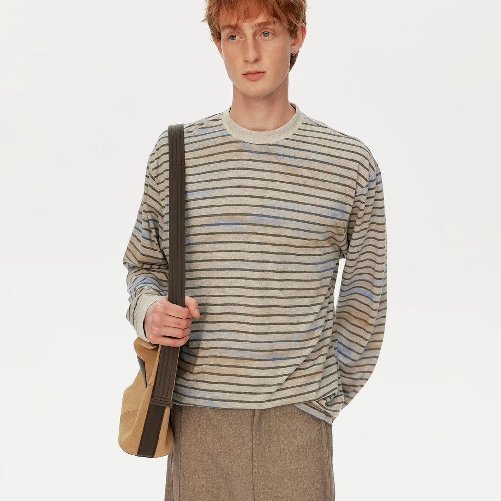 MADWITCH Vintage Stripe Loose Casual Long Sleeve