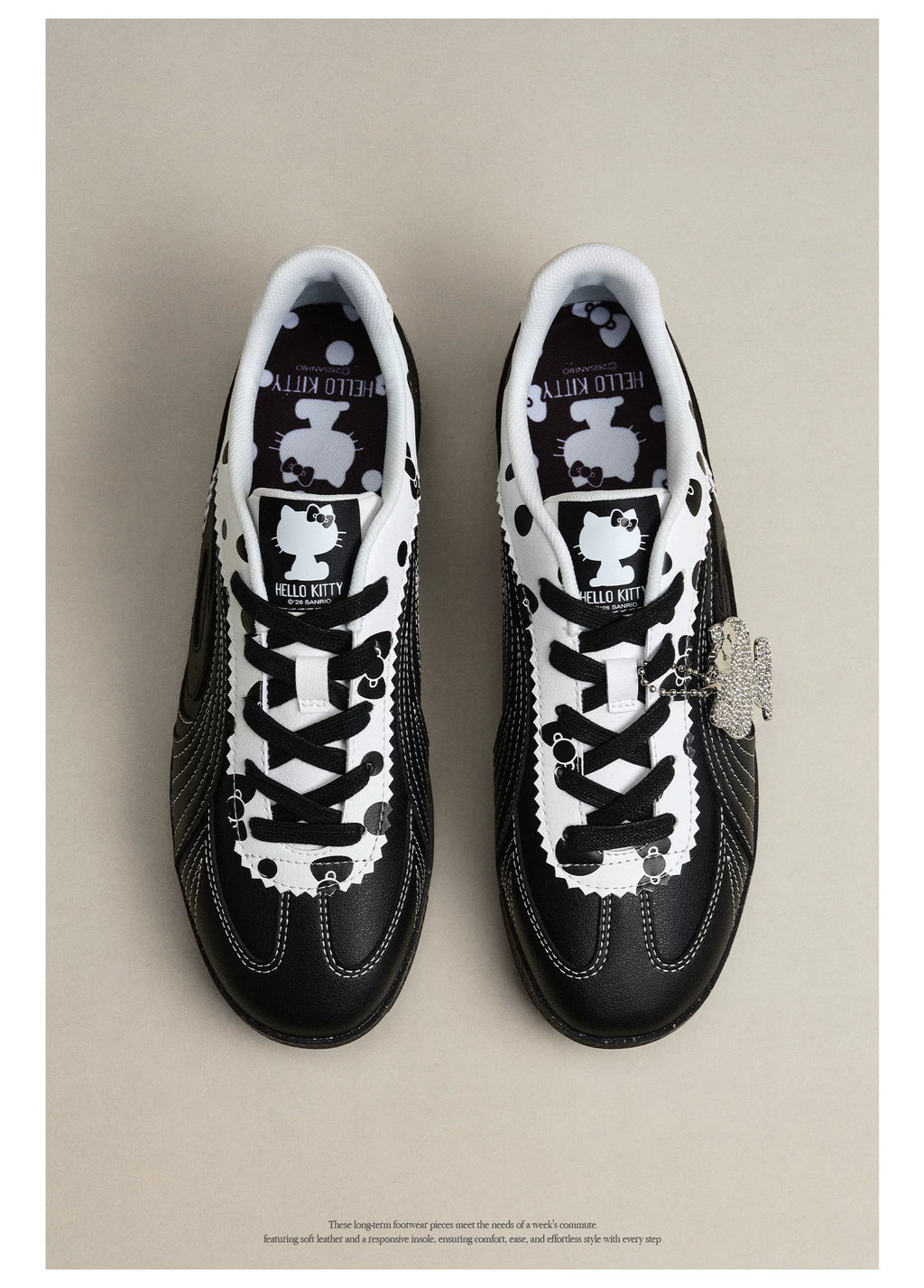 OLDORDER Polka Dot Kitty Casual Versatile Flats