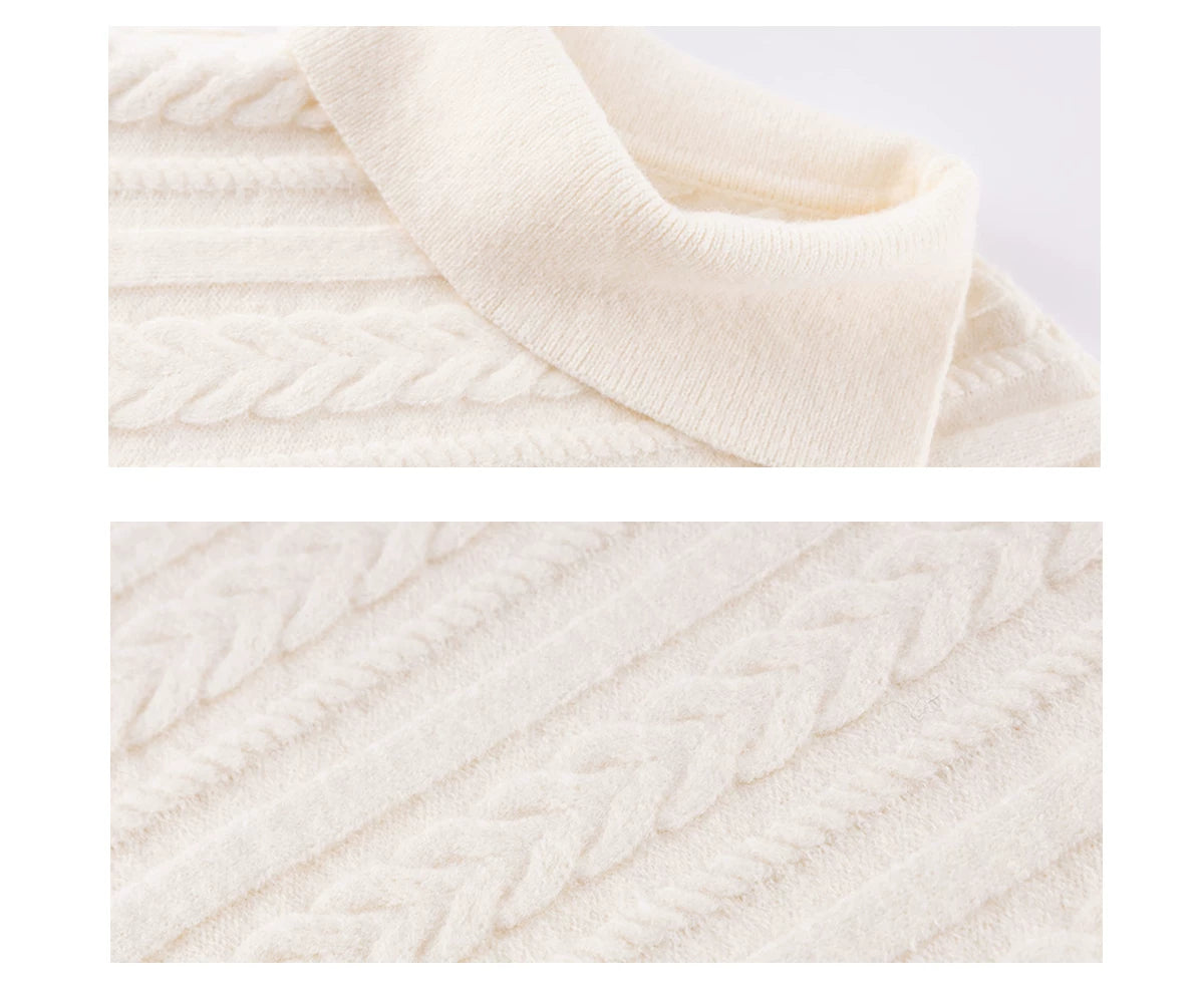 Ariseism Vintage Thickened Turtleneck Knitted Sweater