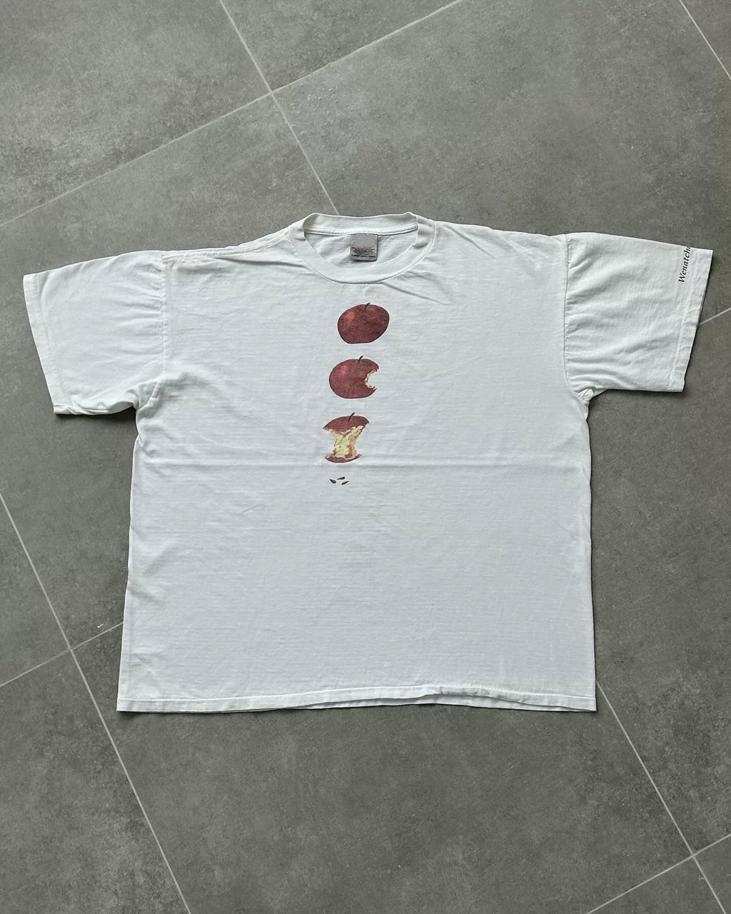 Wang Youbing Apple Printing Loose Casual Tee