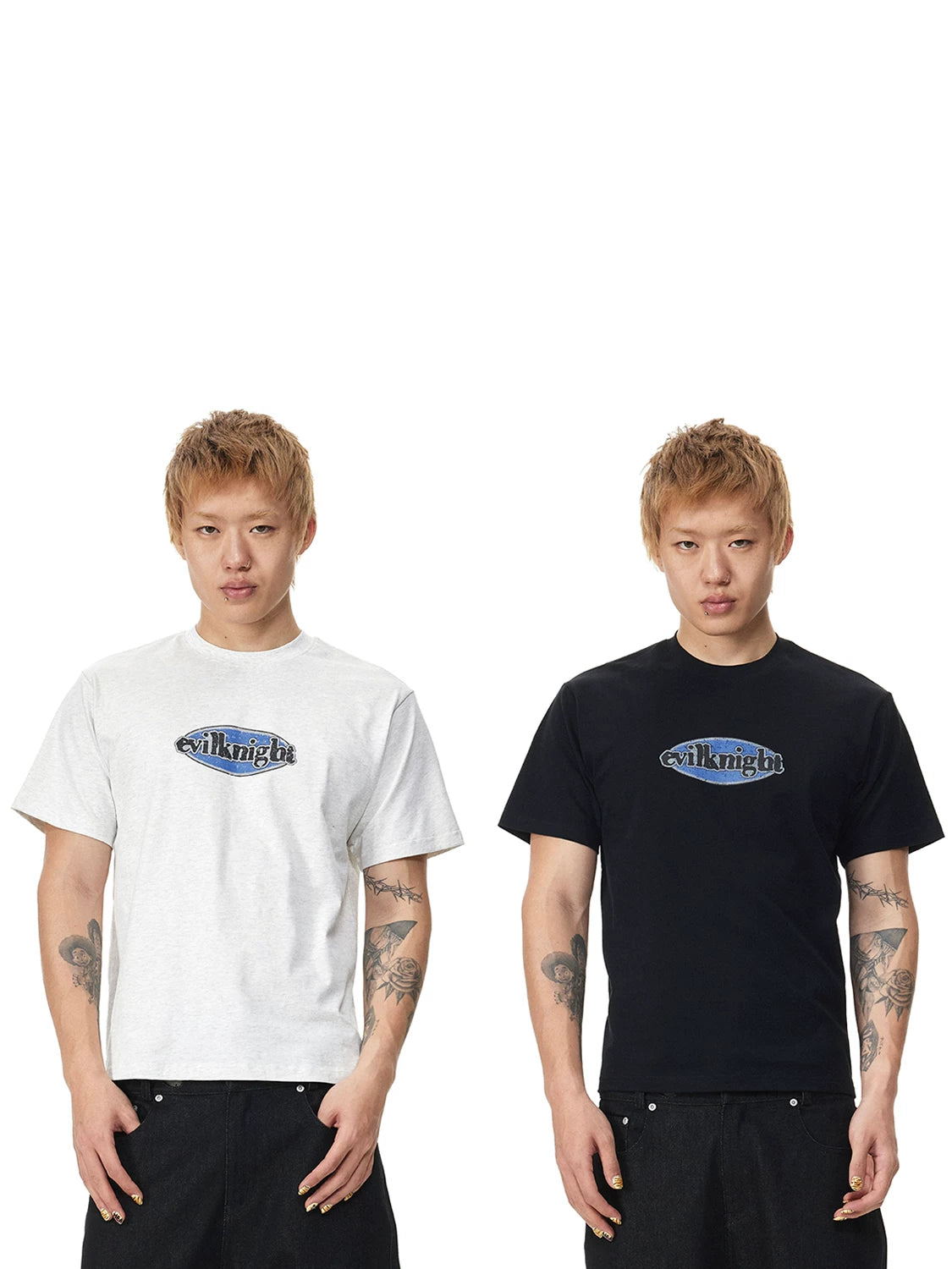 EK Badge Logo Skin-friendly Breathable Simple Tee
