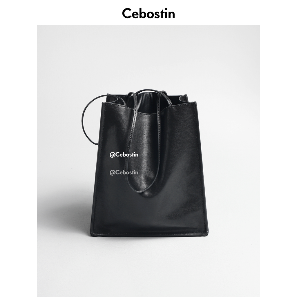 Cebostin First Layer Cowhide Large Capacity Messenger Bag