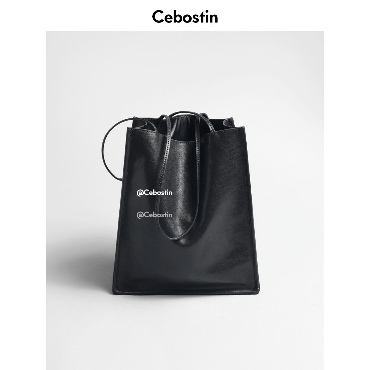 Cebostin First Layer Cowhide Large Capacity Messenger Bag