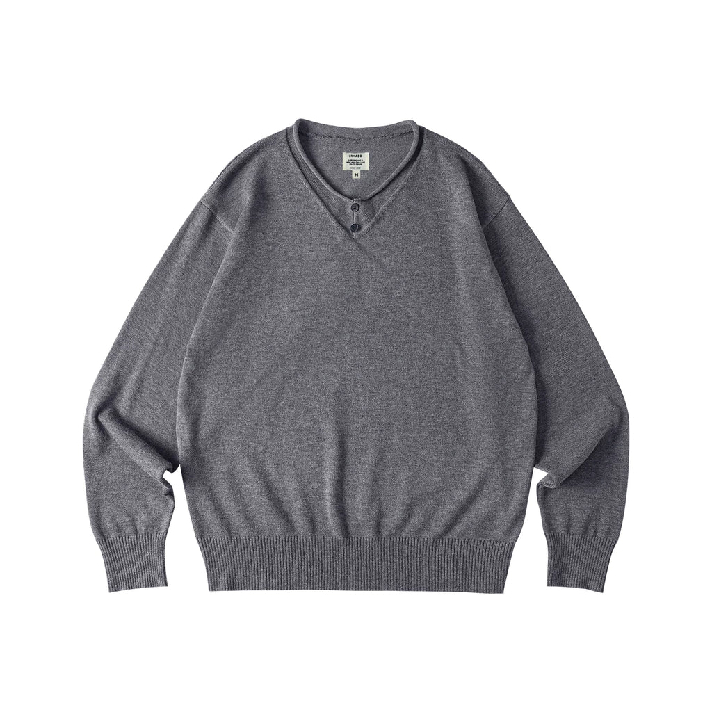 LR Knit Fake Two Pieces Long Sleeves