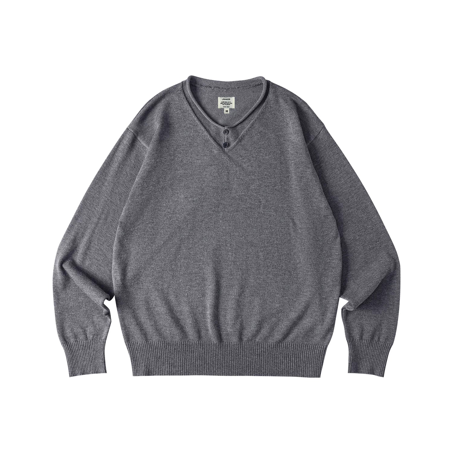 LR Knit Fake Two Pieces Long Sleeves
