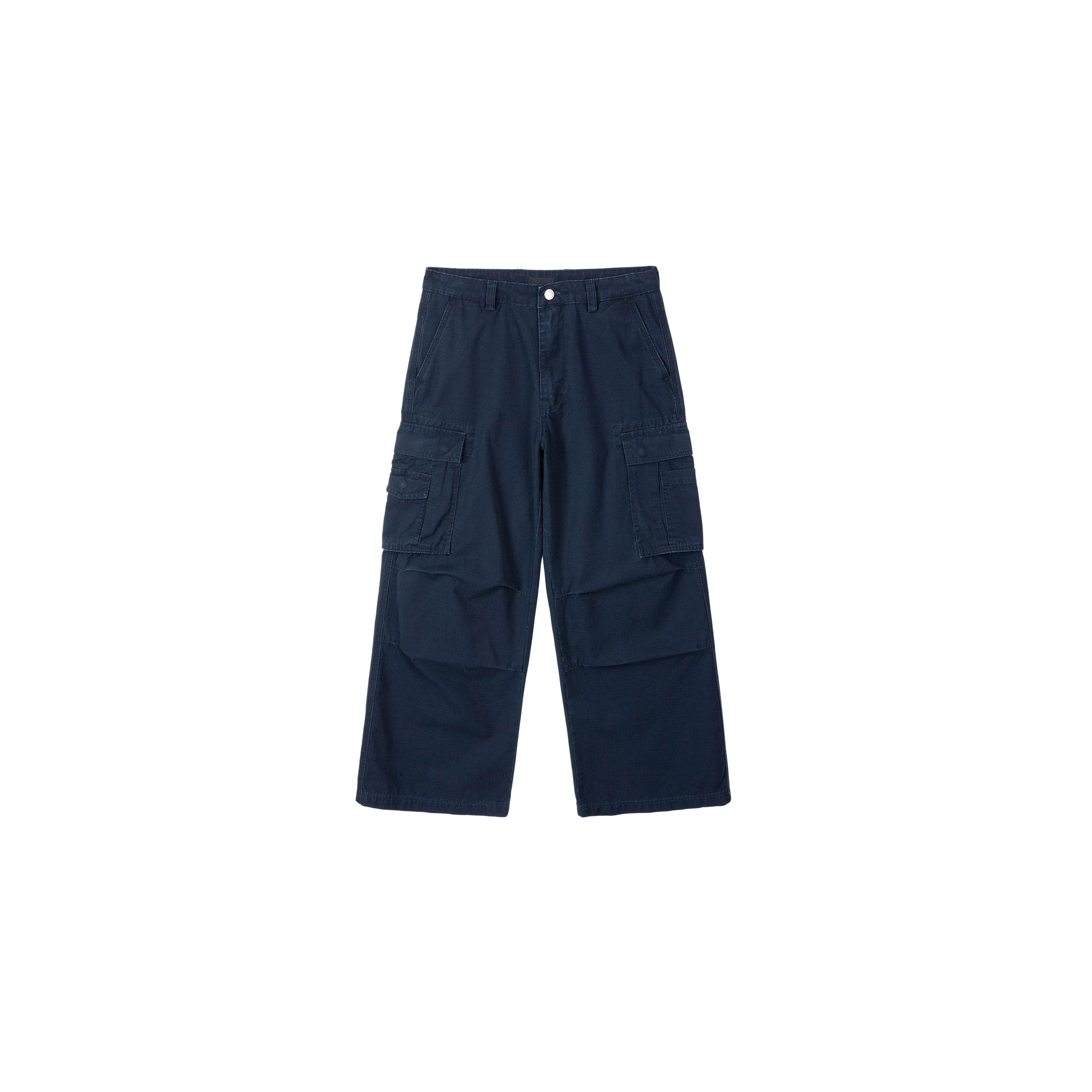 PLUS NO LOGO Washed Loose Wide-leg Cargo Pants