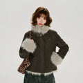 Girlyhalo Vintage Thickened Plush Jacket