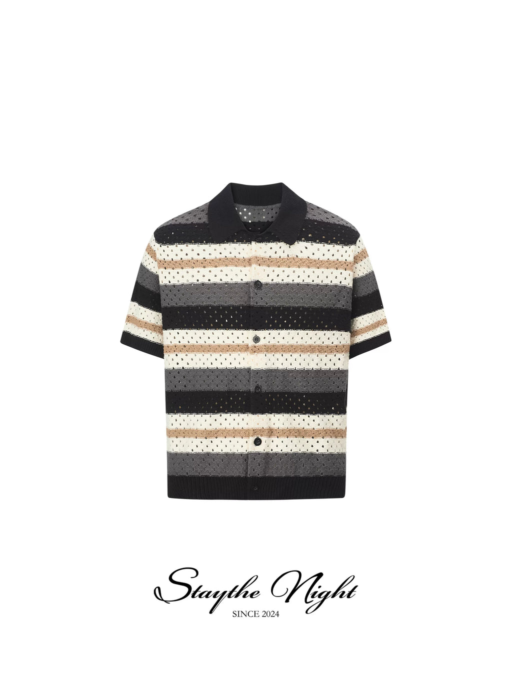 Stay The Night Knitted Short Sleeve Shirt