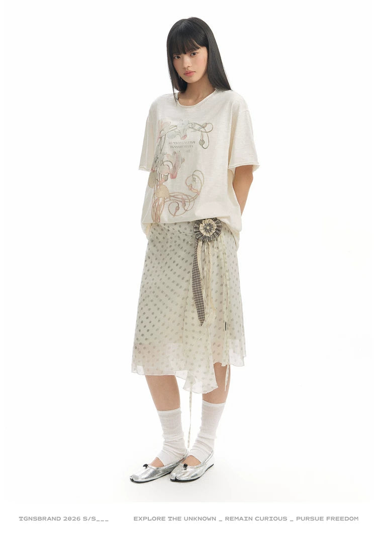 TGNS Strap Polka Dot Skirt