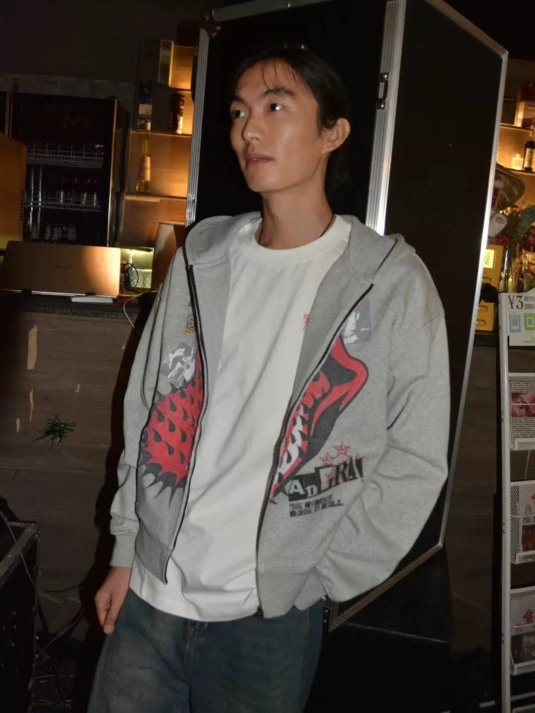 OXXO Vintage Zip Hooded Sweater