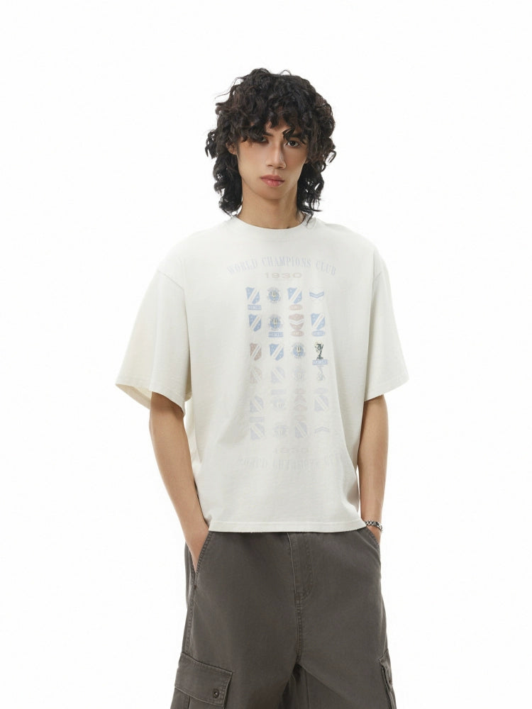 BTSG Retro Silhouette Loose Casual Versatile Tee