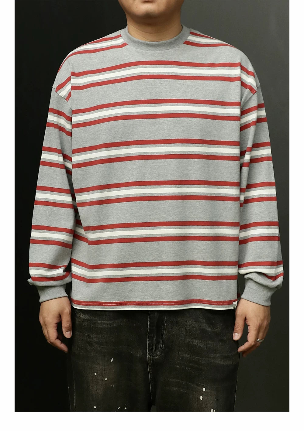 BPCALL Vintage Striped Versatile Long Sleeve