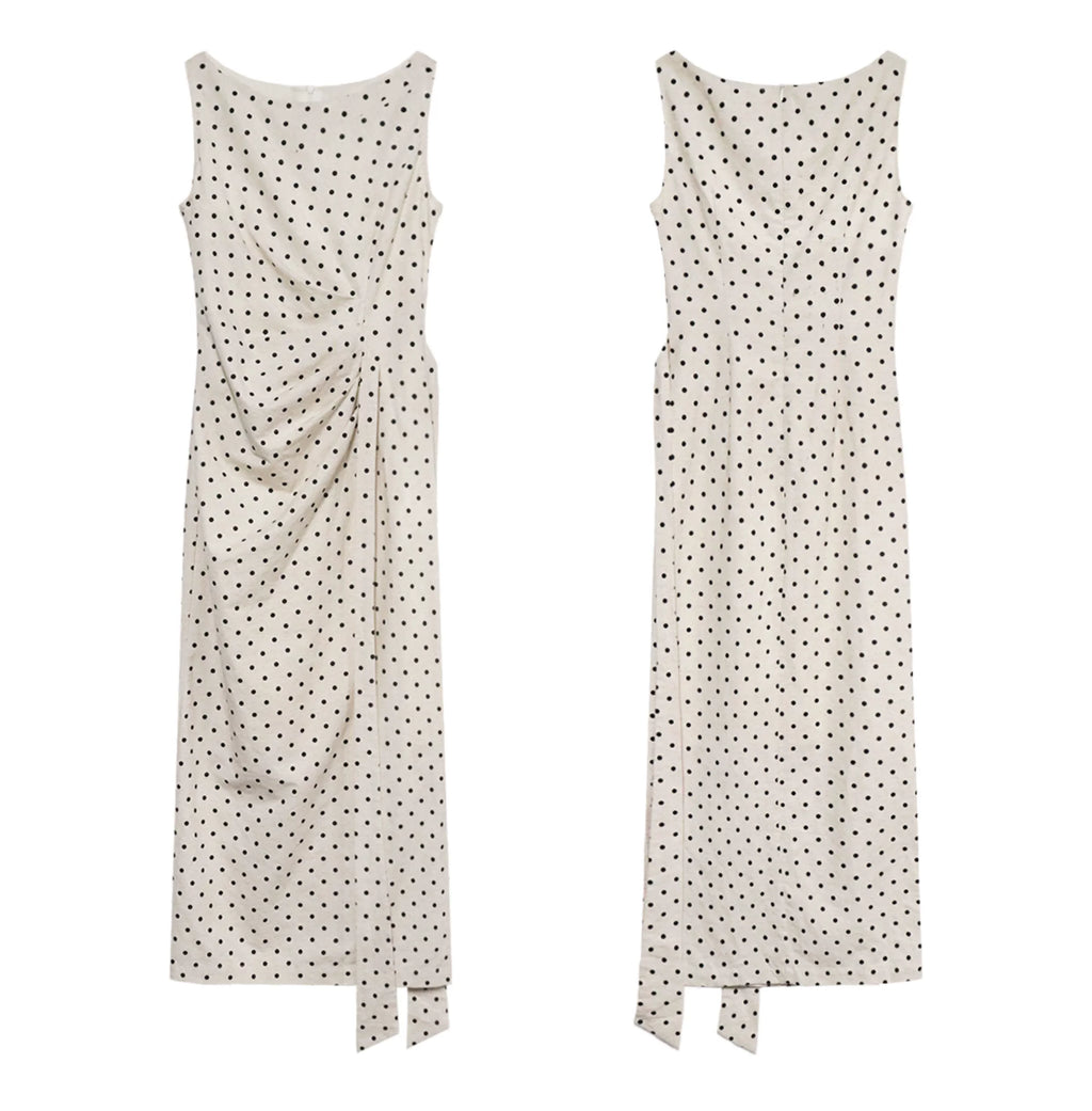 TYANG High-end Temperament Polka Dot Dress