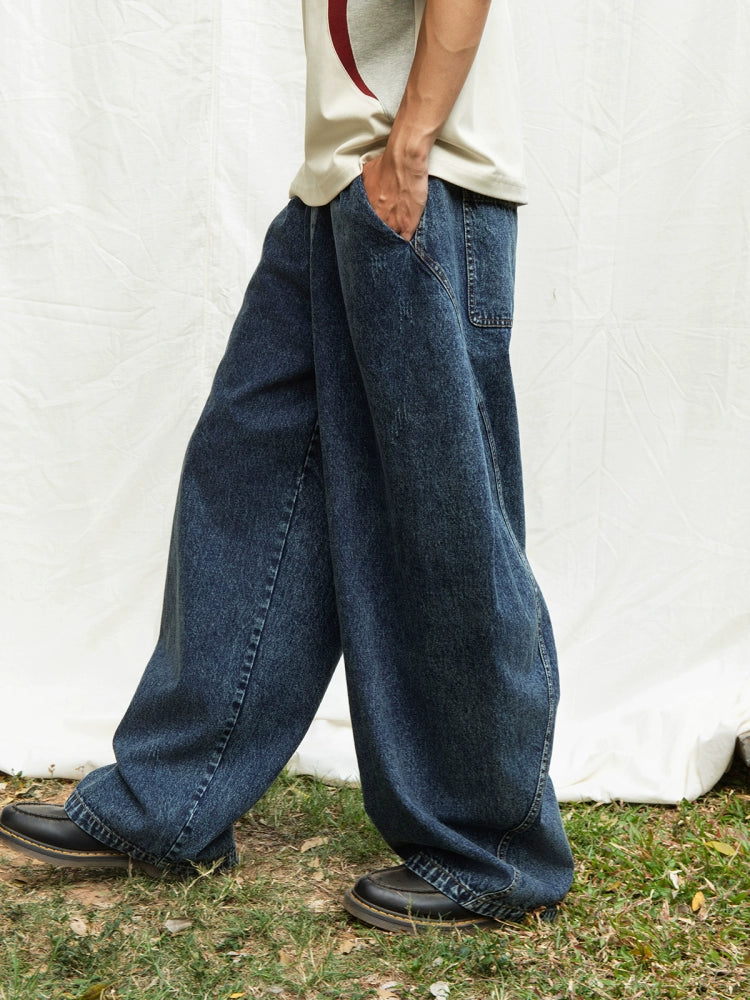 Mentmate Splicing Machete Loose Vintage Jeans