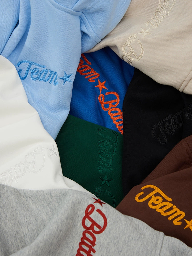 Battles Chain Embroidered Terry Hooded Sweater