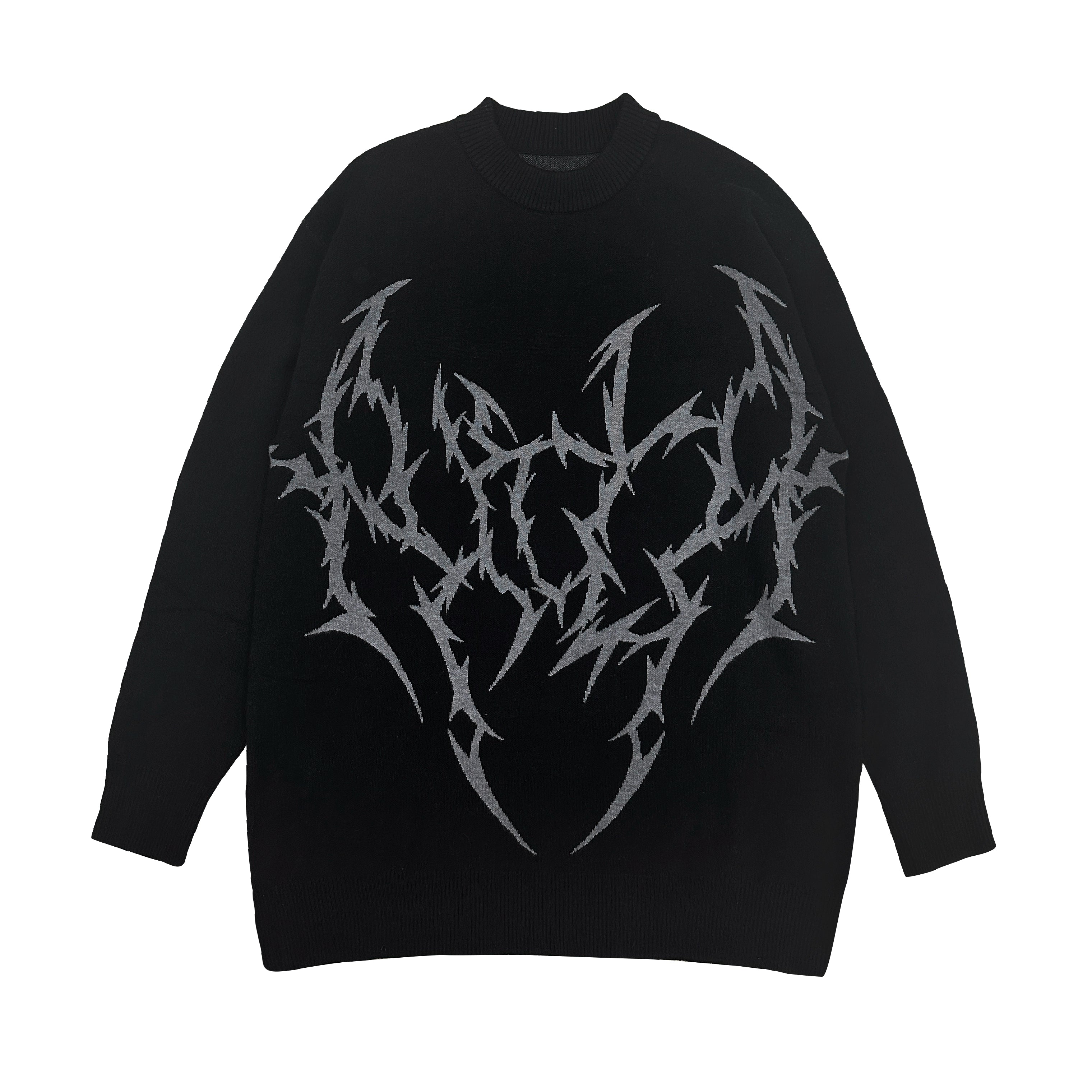 WETBODY Dark Loose Pullover Sweater