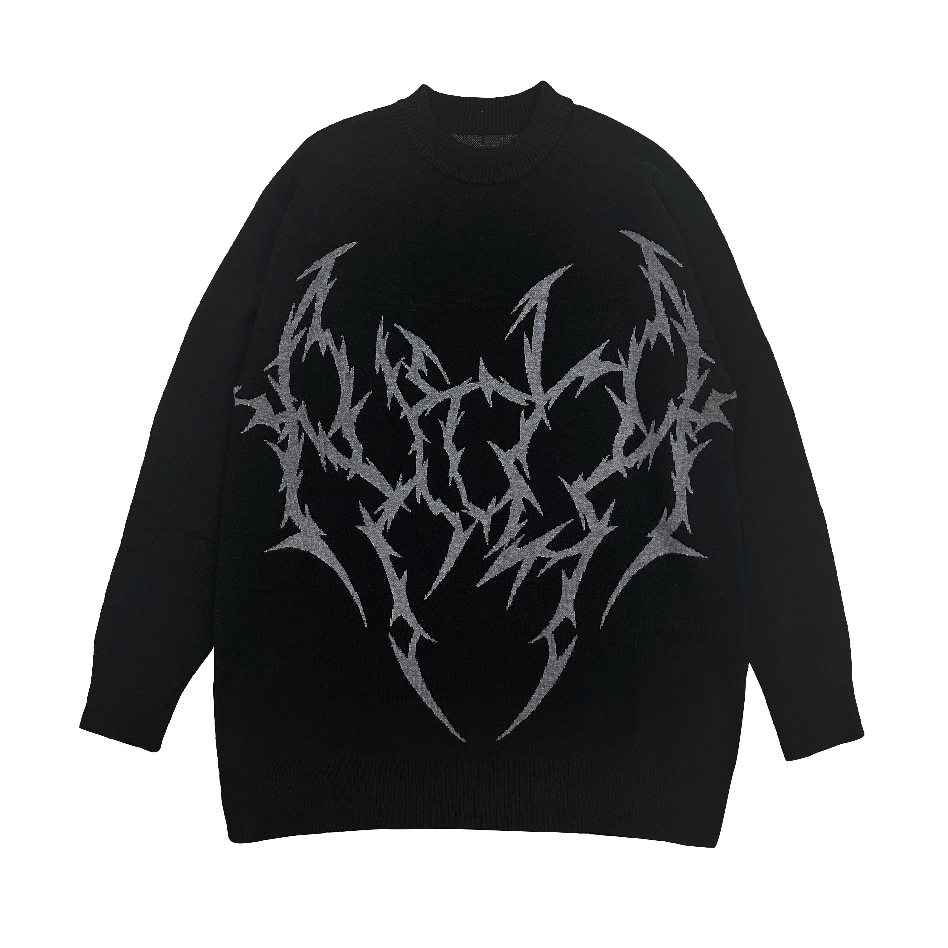 WETBODY Loose Crew Neck Casual Sweater