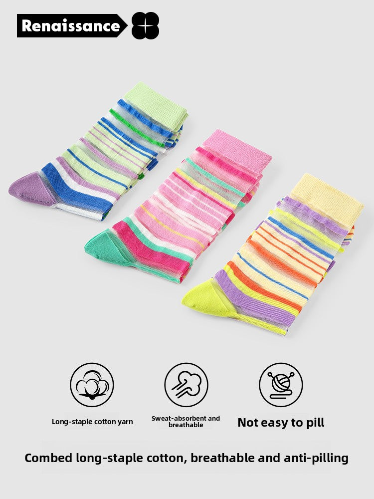 Renaissance Cass mesh Anti-Bacterial Socks 3pcs